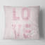 Coussin décoratif carré, rose pastel Love - Shabby Elegance-60159176