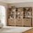 70.9'' Tall Bookcase with Door, Wooden Bookshelf with Storage Cabinet