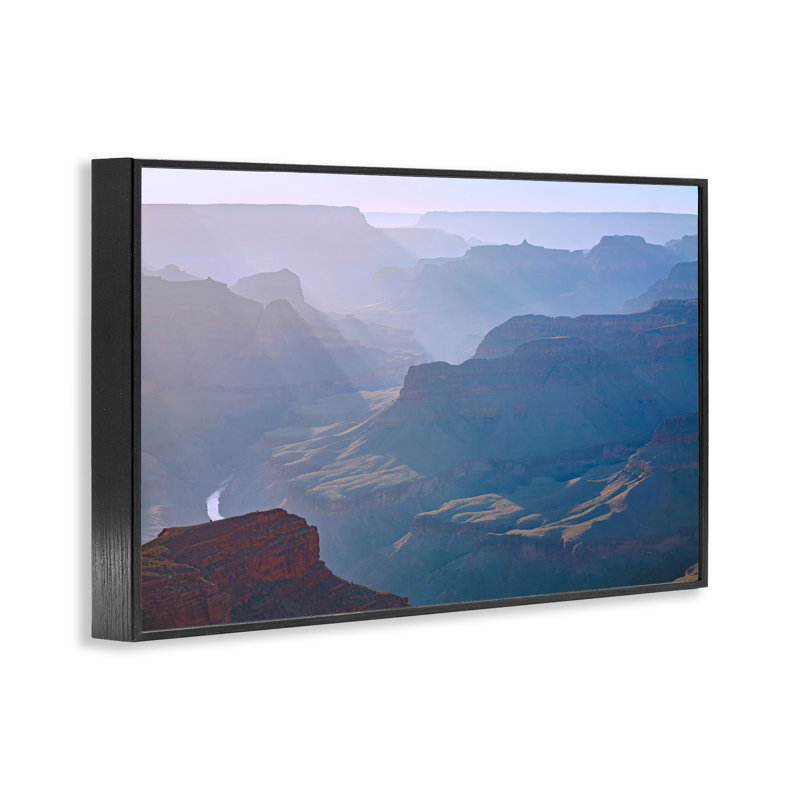 Soleil, rayons de soleil, Mesa, estampe numérique par Marty Hulsebos, H 12 po x l 18 po, Giclée encadrée noir minuit