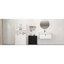 Armoire à lessive noire E1, deux compartiments, sacs peints et amovibles, capacité de charge de 100 livres, assemblage requis à la maison avec armoire de rangement pour perceuse - extérieur peint-912818191-912818186