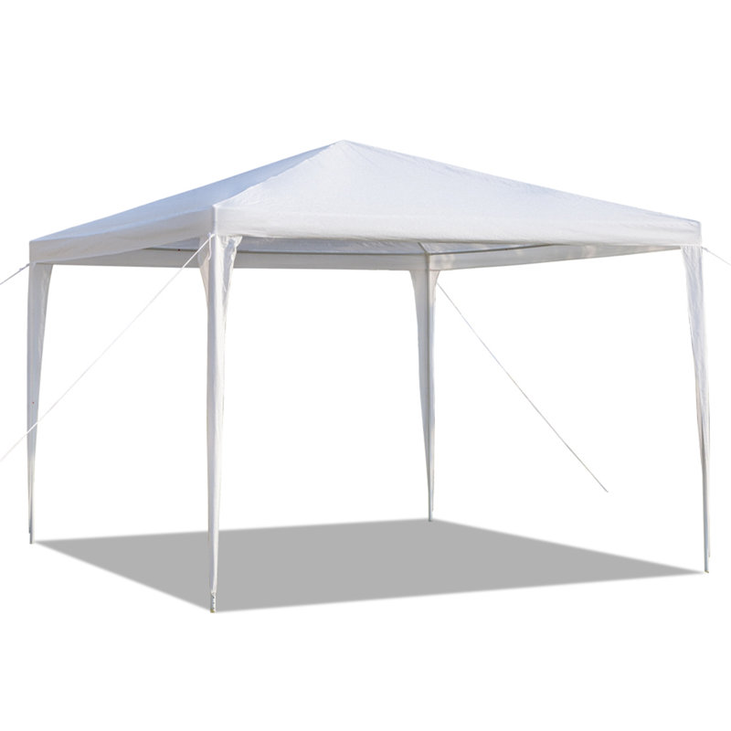 Tente imperméable 3 x 3 m avec tubes en spirale blanc