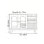 Buffet de rangement multifonctionnel en bois massif-1010150112