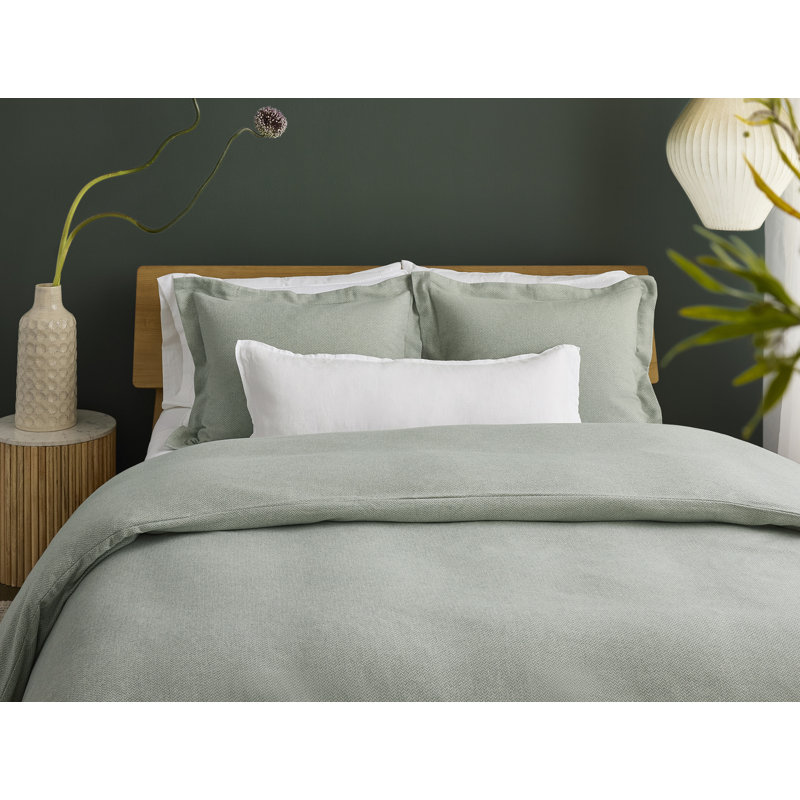 Cloud Duvet Cover, Full/Queen Duvet Cover, Thyme Heather Texture