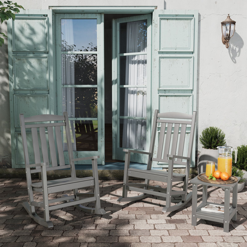 3-Piece Rocking Set, Gray