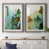 Toile avec cadre gris