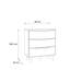 Vankka 80 cm W Chest of 3 Drawers-90844273