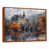 Toile avec cadre flottant brun