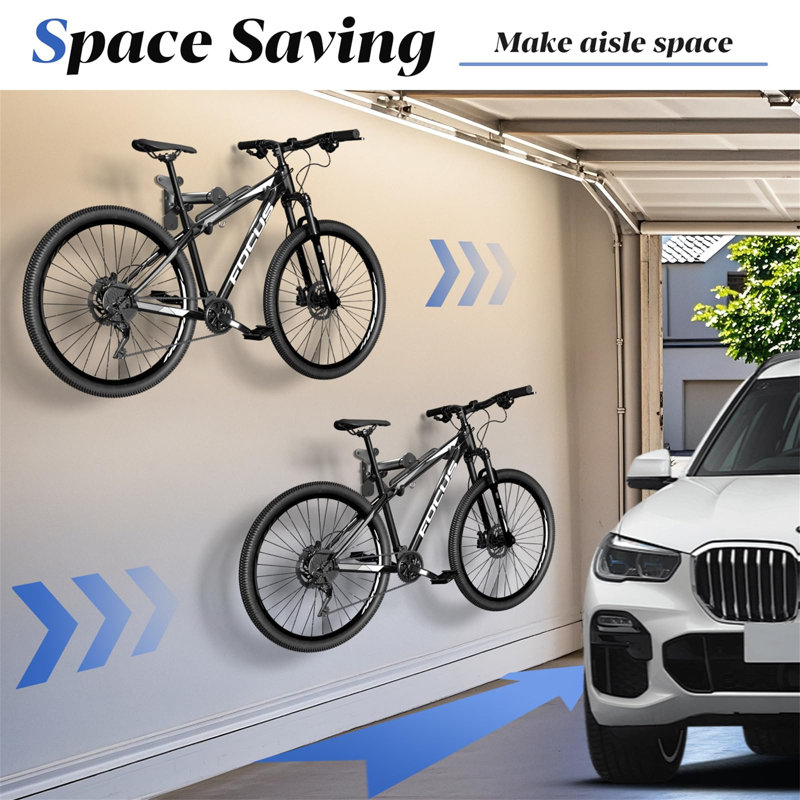 Metal Wall Mounted Bike Rack