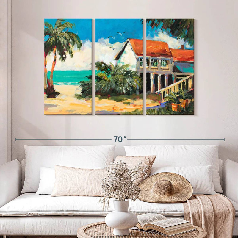 Escapade tropicale Gillard, H 32 po x l 50 po