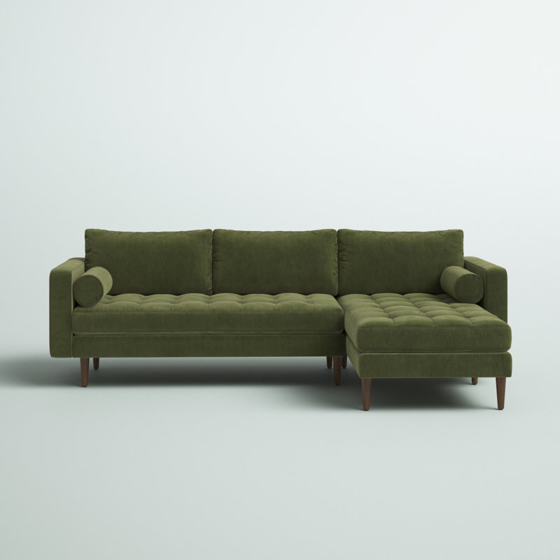 Napa 104.5" Velvet Sectional Sofa - Stylish & Spacious