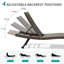 Chaise longue d'extérieur en osier 2 pièces