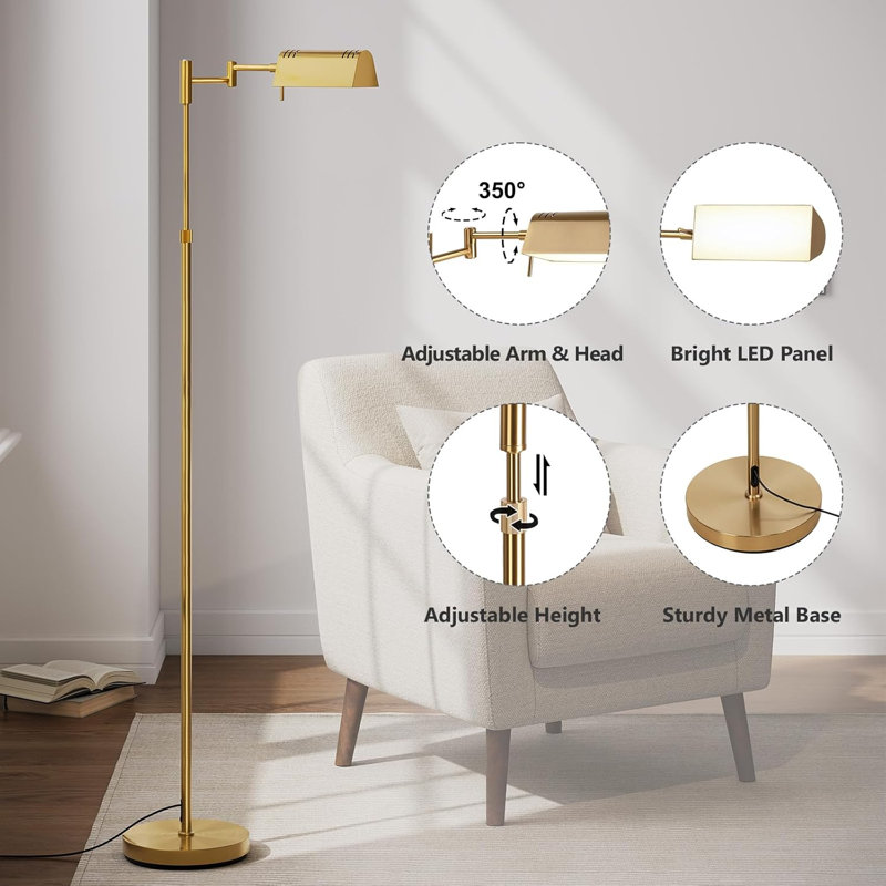 Lampe sur pied à DEL 16W 3000K-6000K