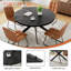 Ensemble 5 pièces de 4 chaises et table de salle à manger ronde Morden-650330900-673687649