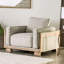 Fauteuil de 44 po de large Carmesa