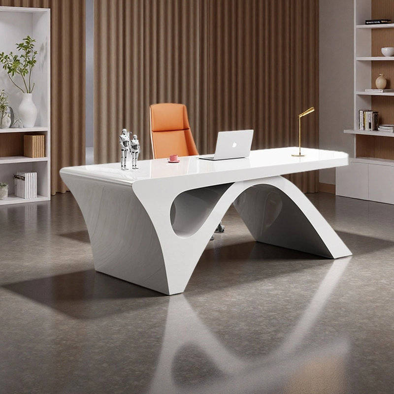 Bureau simple peint, H 29,53 po x l 55,12 po x P 27,56 po