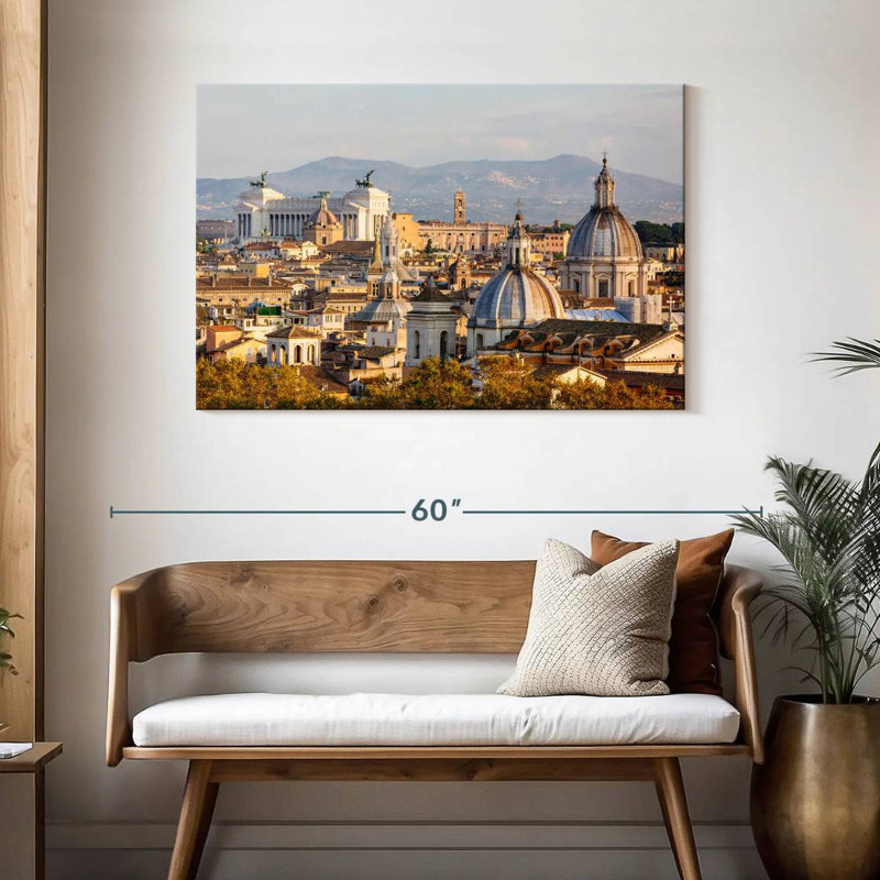 Sirci, Rome, coucher de soleil, horizon, H 30 po x l 45 po