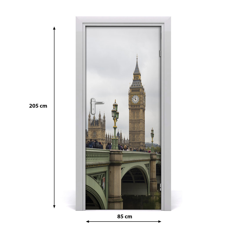 On Big Ben, London Door Decal