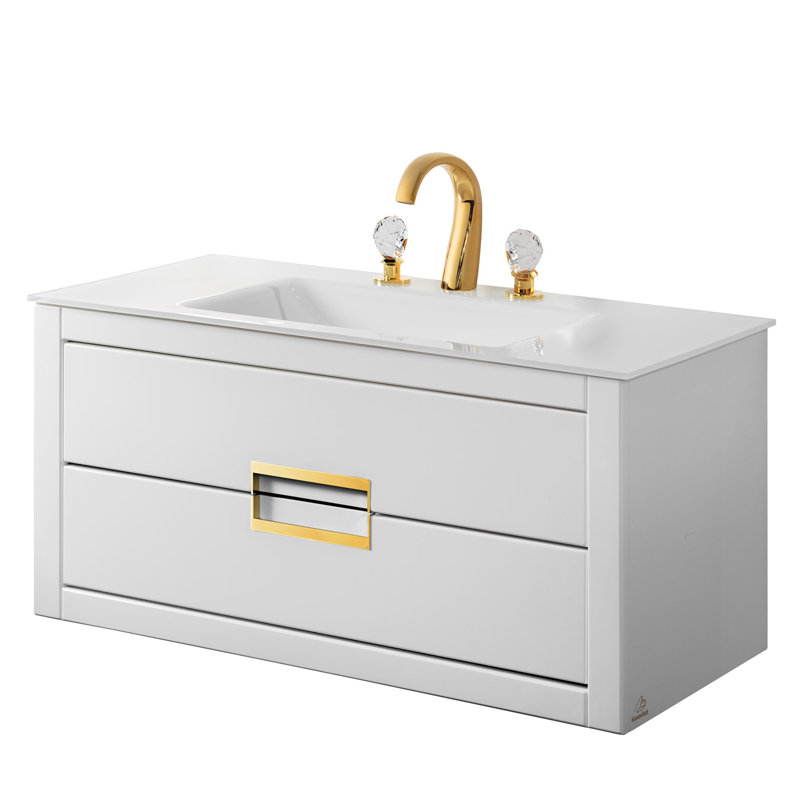 40'' W Single Vanity, White