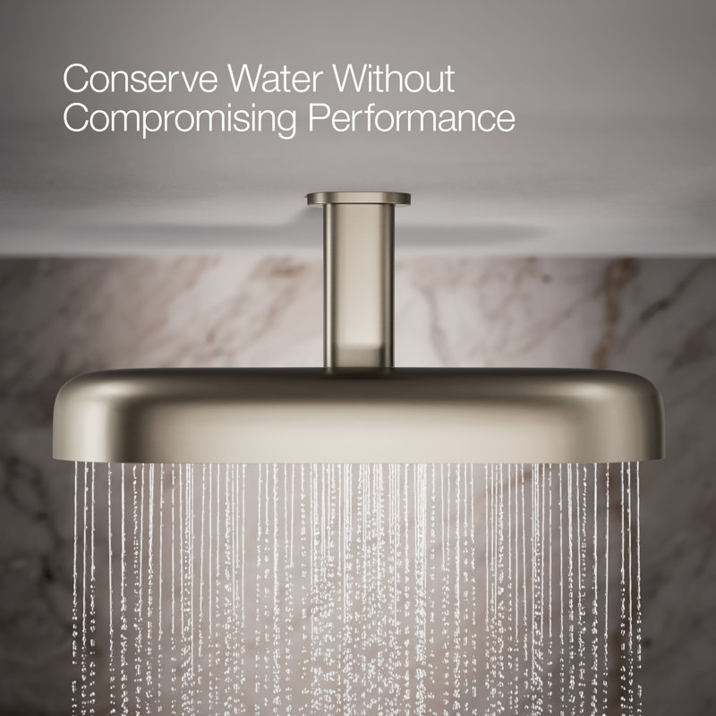 Statement™ 18" 2.5 GPM Oblong Rainhead, Vibrant  Brushed Nickel