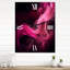 Horloge murale rose et noire-1528300751