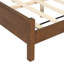 Structure de lit grand avec tête de lit verte, noyer avec lit en bois massif vert, aucun sommier requis, mobilier de chambre moderne-764909424