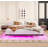 Metal Platform Bed With LED Light, Bedroom Bed Frame For Home