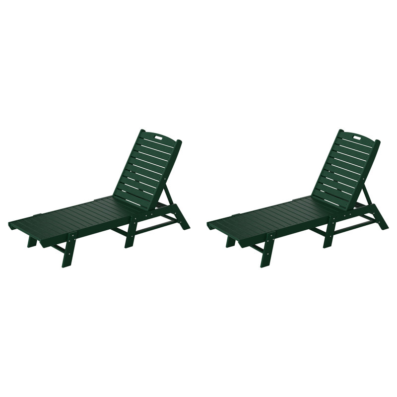 Chaise longue inclinable 78,2 po Laguna, Vert foncé