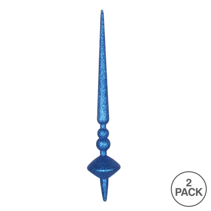 Ornement en forme de coupole 18 po 18, Paillettes bleues