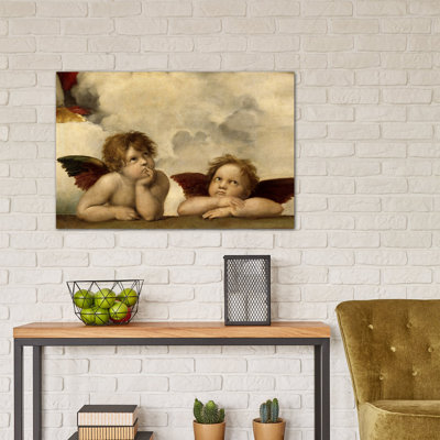 «The Two Angels» par Raphael, reproduction d'art sur toile
