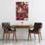 Art mural rétro fleur botanique foncé classique-129143654