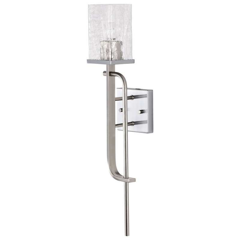 Dott Dimmable Bath Sconce, Polished Nickel