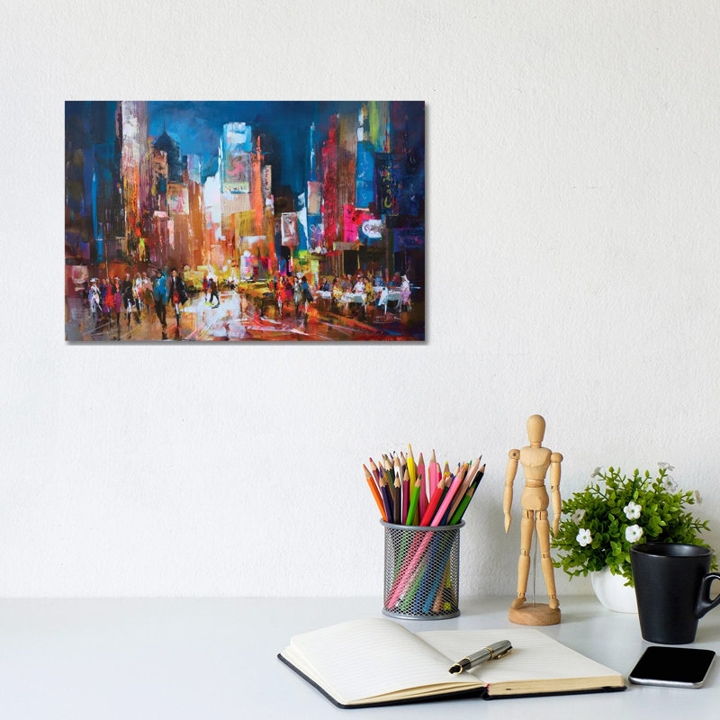 New York by Willem Haenraets - Wrapped Canvas Painting, 20.32 cm H x 30.48 cm W