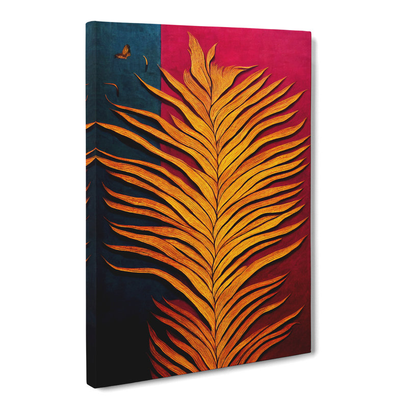 CAN-V0523-1001X Forest Leaf Indian Vol.1 - Wrapped Canvas Print, 60cm H x 40cm W x 3cm D