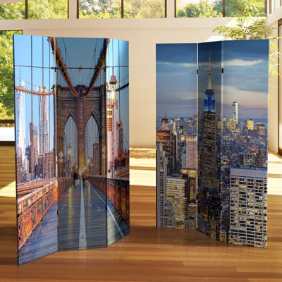 NYC Landmarks Folding Room Divider