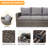 Wicker/Rattan 7 - Person Seating Group with Fire Pit Table-69505240