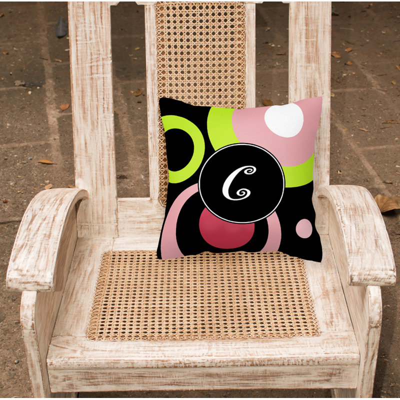 Coussin décoratif lettre 14 "Monogram" Lettre X - Retro, C