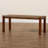 Caelab Wicker/Seagrass Mahogany Wood Bench