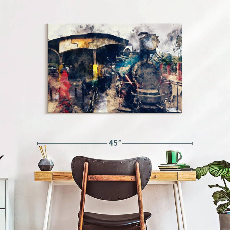 Mehar Steam Train, 26" H x 39" W