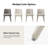  Verity Modern Upholstered Dining Chair with Ergonomic Design Set of 2-824835241
