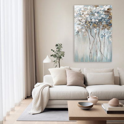 Arbres et nature, art de la forêt bleue