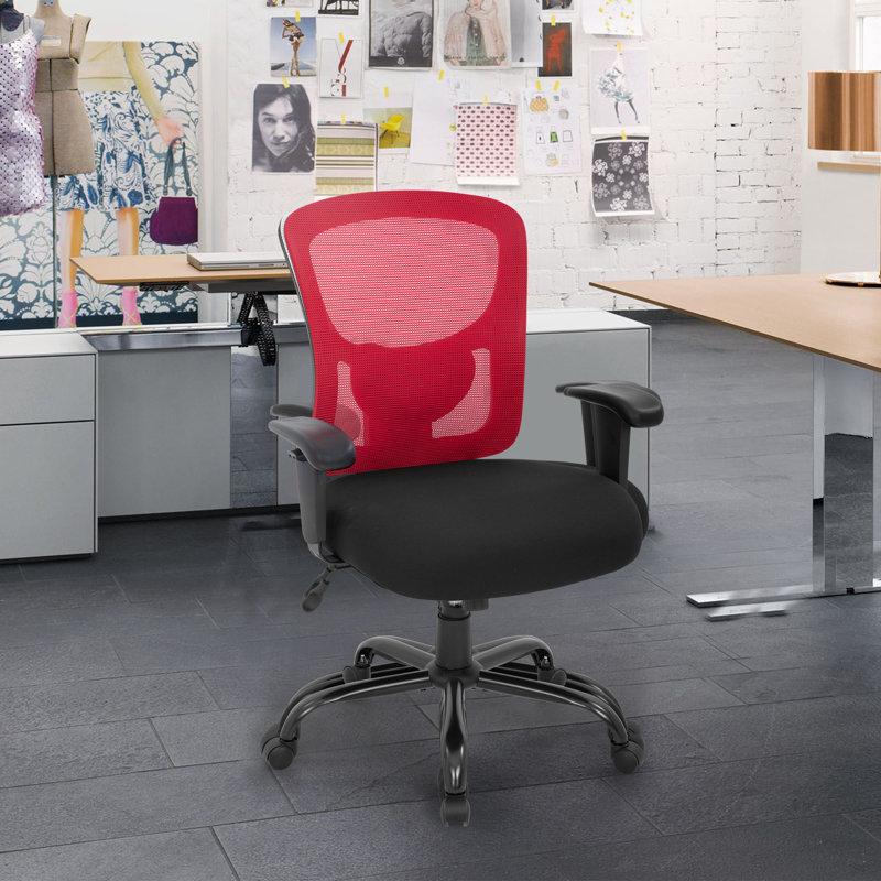 Chaise de travail en filet , Rouge