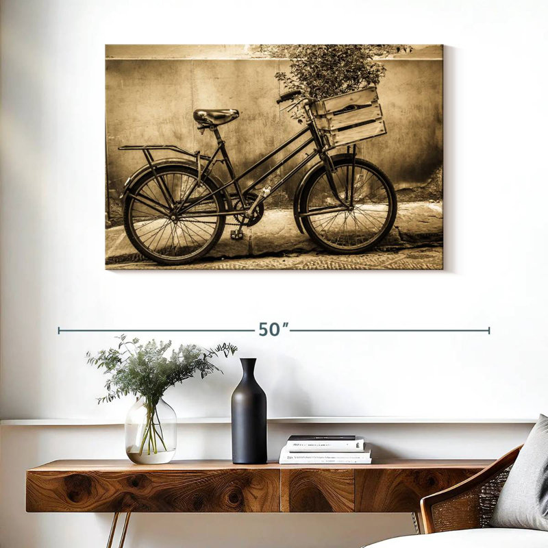 Mehar Vintage Bike, 26" H x 39" W