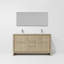 Ensemble de miroir de meuble-lavabo double 60 po x P 20 po Lafron-113113416-113113418