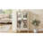 Curio Cabinet with Tempered Glass Doors, Lighted Display Cabinet with Mirrored Back Panel & Adjustable Shelves Perfect for Home or Office (Light Bulb Included)-WHITE-852553559