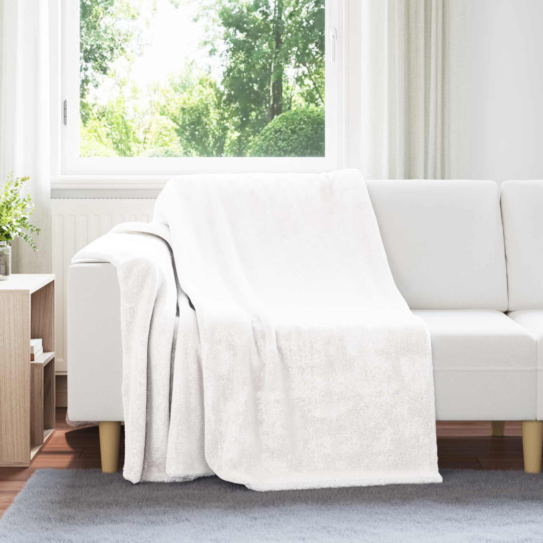 Vidaxl Throw Blanket Black 150 X 200 Cm Fleece