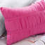 Édredon en microfibre douce pour lit simple / simple TG, coussins de broderie à motif floral rose