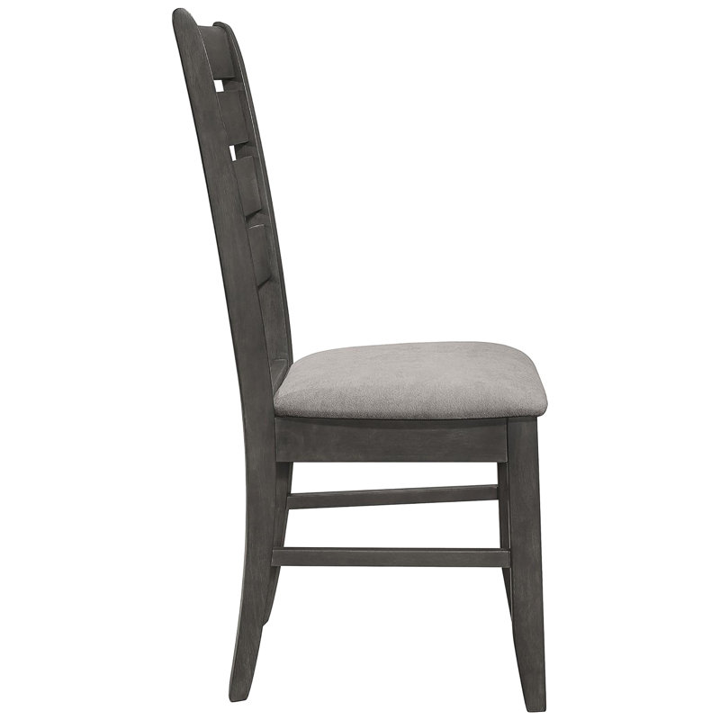Siège gris rembourré avec 2 chaises d'appoint - dossier transitionnel pour un repas élégant