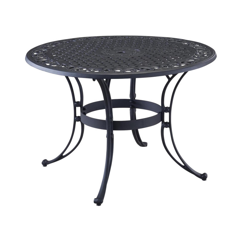 Table de salle à manger Saoirse, Noir, L 42 po x L 42 po x H 29 po