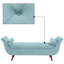 Banc de rangement en velours capitonné de 65,03 pouces avec banc de bout d'entrée, banc Mid-Century moderne rembourré avec pieds en bois massif, banc de rangement caché pour hall d'entrée, chambre à coucher et salon-2098722730
