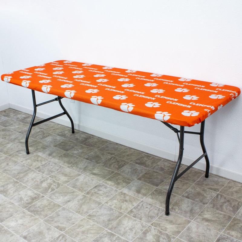 NCAA Outdoor Patio Table Cover, 72" W x 30" D, Clemson